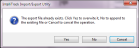 Export File Already Exists Message Prompt