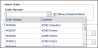 Picking Orders page - Order Number drop-down list