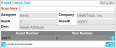Rapid Check Out process - Asset Selected